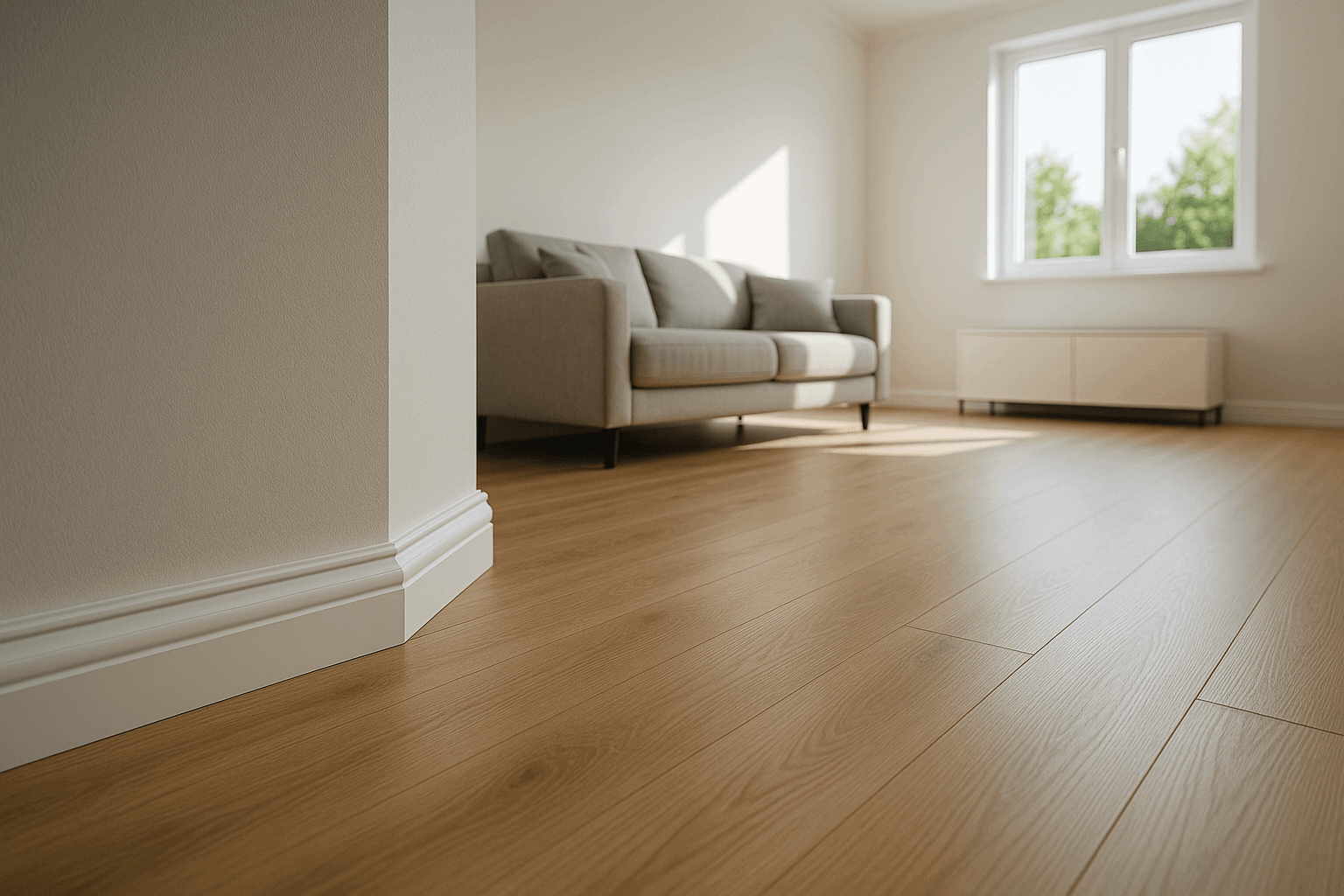 Układanie paneli i montaż listew – realizacja